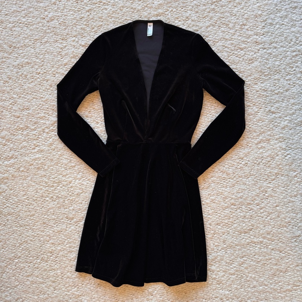 American Apparel Velvet Skater Dress